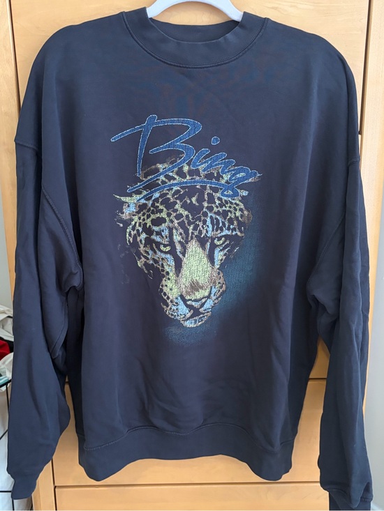 Anine Bing Tops - Anine Bing Leopard Graphic crewneck sweatshirt
